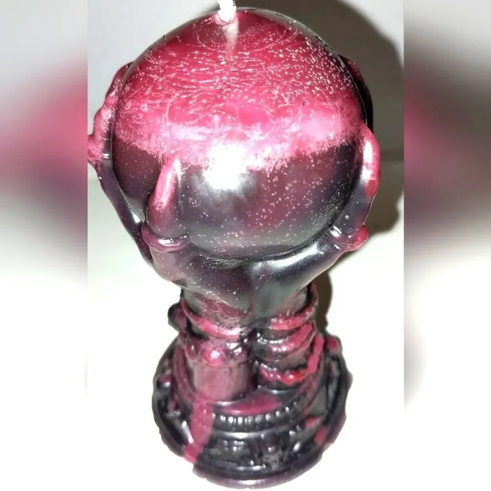 Hand crafted limited edition magic ball claw from our raging skull candle line